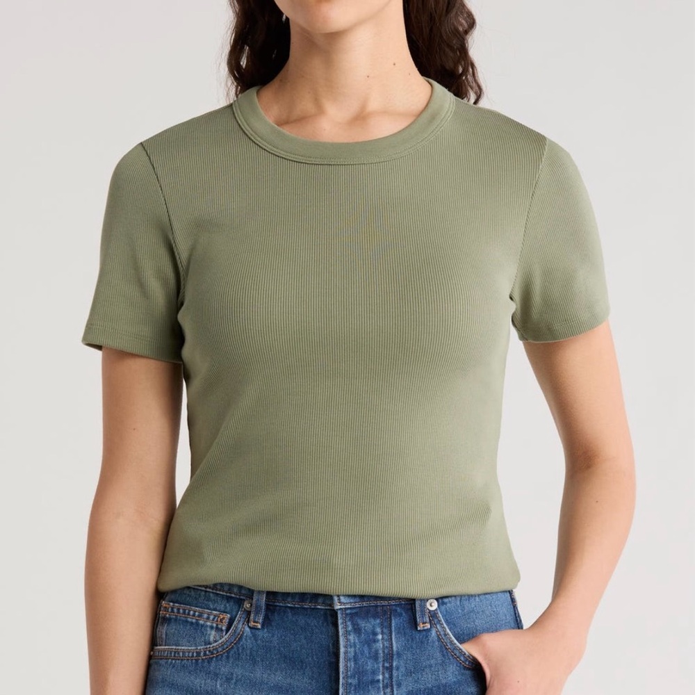 Veronica Beard Pruitt stretch cotton tee